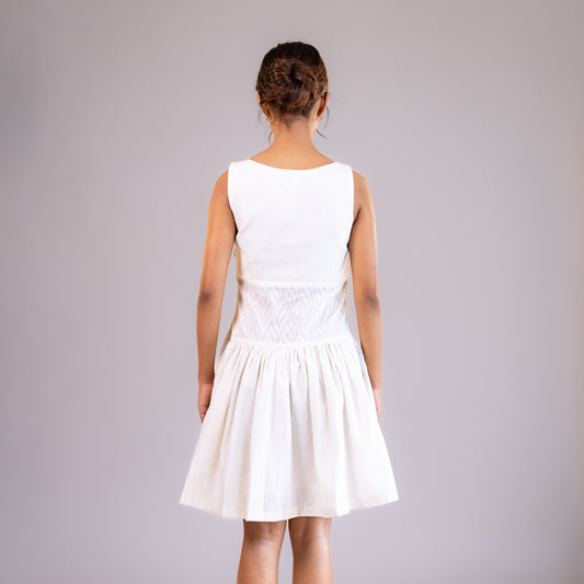 Knee Length White Dress