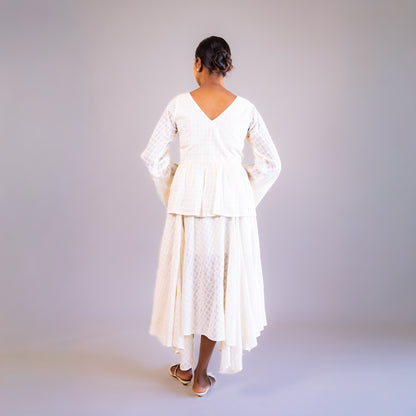 White Bell Sleeve Top