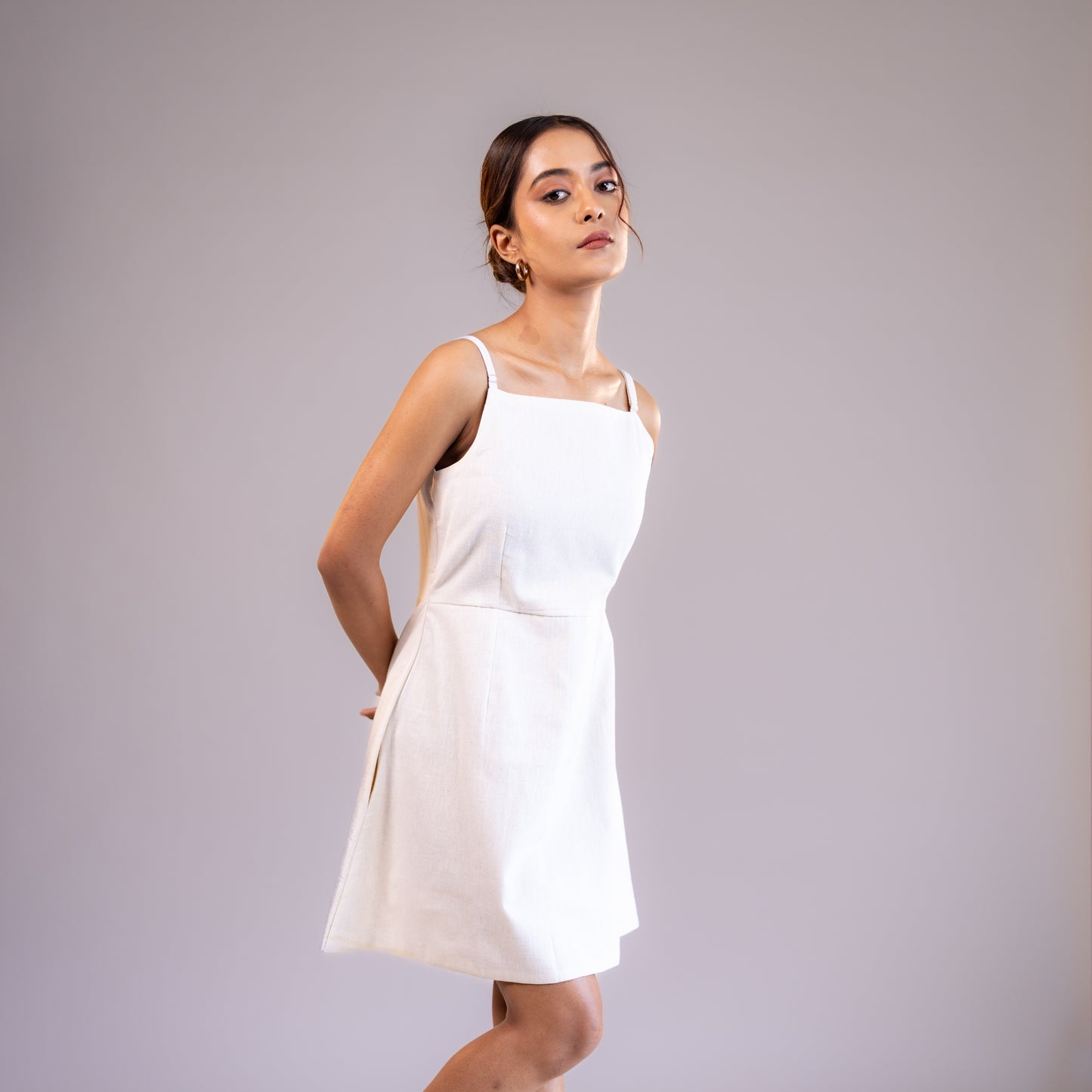 Strappy White Mini Dress