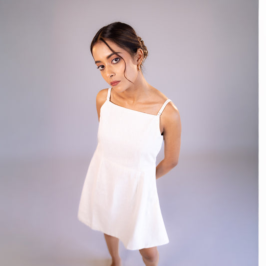 Strappy White Mini Dress