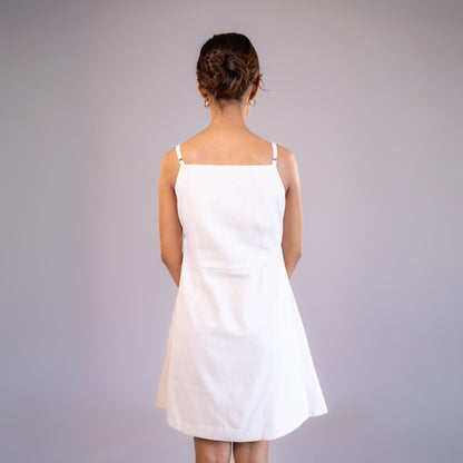Strappy White Mini Dress