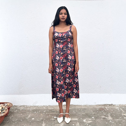 Black Button Down Midi Dress